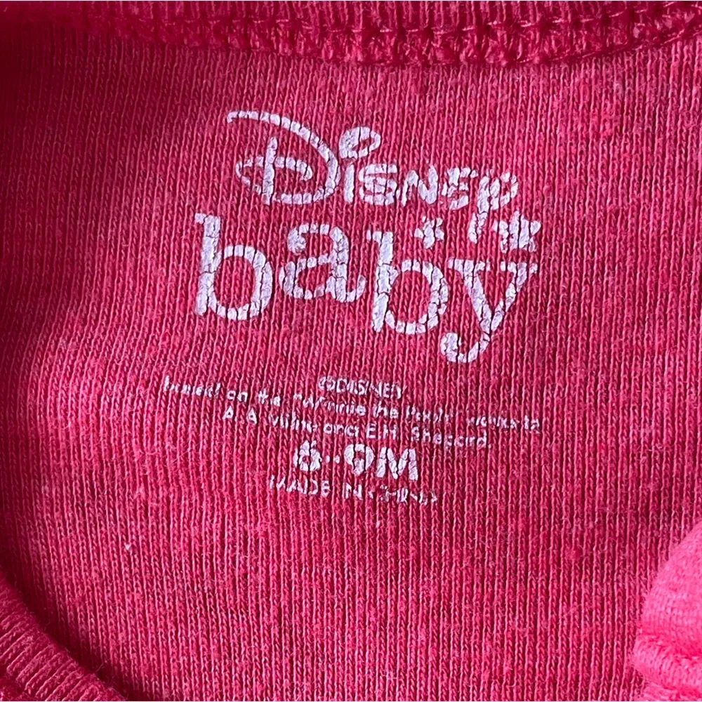 #148, Disney baby Could I bee any cuter footed onesie, size 6-9 mo